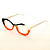 Óculos de Grau Gustavo Eyewear G53 10 nas cores preta, laranja e branco, com as hastes brancas. Origem - Imagem 3