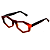 Óculos de Grau Gustavo Eyewear G153 6 nas cores marrom, doce de leite e laranja, com as hastes pretas. Origem - Imagem 3