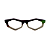 Óculos de Grau Gustavo Eyewear G153 11 nas cores marrom, cinza e verde, com as hastes pretas. Origem - Imagem 1