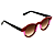 Óculos de Sol Gustavo Eyewear G29 3 nas cores marrom e rosa, com as hastes pretas e lentes marrom degradê. Origem - Imagem 2
