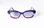 Óculos de Sol G103 2 nas cores azul, acqua e violeta, com as hastes animal print e lentes cinza. - Imagem 1