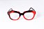 Óculos de Grau Gustavo Eyewear G37 10 em Animal Print e vermelho, hastes marrom.. - Imagem 1