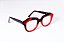 Óculos de Grau Gustavo Eyewear G37 10 em Animal Print e vermelho, hastes marrom.. - Imagem 2