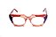 Óculos de Grau G160 3 em tons de vermelho e violeta, com as hastes vermelhas. - Imagem 1
