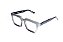 Óculos de Grau G159 3 em tons de cinza, com as hastes pretas. - Imagem 2
