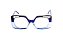 Óculos de Grau G154 8 em tons de azul e fumê, com as hastes azuis. - Imagem 1