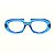 Óculos de Grau G116 3 na cor azul e hastes Animal Print. - Imagem 1
