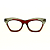 Óculos de Grau Gustavo Eyewear G69 10 nas cores vermelho e fumê, com as hastes vermelhas. - Imagem 1