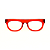 Óculos de Grau Gustavo Eyewear G14 2 na cor vermelha e as hastes em animal print. - Imagem 1