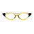 Óculos de Grau Gustavo Eyewear G11 1 nas âmbar e preto, hastes pretas. - Imagem 1