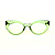 Óculos de Grau Gustavo Eyewear G93 1 na cor verde e hastes Animal Print. - Imagem 1