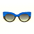 Óculos de Sol G13 3 nas cores azul e cinza, com as hastes pretas e lentes cinza. - Imagem 1