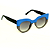 Óculos de Sol G13 3 nas cores azul e cinza, com as hastes pretas e lentes cinza. - Imagem 2