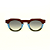 Óculos de Sol G66 3 nas cores marrom, azul e fumê com as hastes em animal print e lentes cinza. Modelo unisex - Imagem 1