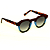 Óculos de Sol G66 3 nas cores marrom, azul e fumê com as hastes em animal print e lentes cinza. Modelo unisex - Imagem 2
