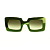 Óculos de Sol G01 4 em tons de verde, hastes e lentes verdes. Origem - Imagem 1