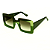 Óculos de Sol G01 4 em tons de verde, hastes e lentes verdes. Origem - Imagem 3