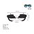 Óculos de Sol Gustavo Eyewear G12 2 nas cores doce de leite, verde e branco, com as hastes pretas e lentes marrom. Origem - Imagem 4