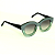 Óculos de Sol Gustavo Eyewear G12 5 nas cores prata e acqua, com as hastes pretas e lentes cinza. Outono Inverno. - Imagem 2