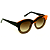 Óculos de Sol Gustavo Eyewear G12 6 nas cores preto, doce de leite e marrom, com as hastes pretas e lentes marrom degrade. Origem - Imagem 2
