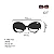 Óculos de Sol Gustavo Eyewear G61 1 nas cores prata e verde, hastes pretas e lentes cinza degrade. Outono Inverno. - Imagem 4