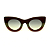Óculos de Sol Gustavo Eyewear G48 4 nas cores marrom, cinza e vermelho, hastes pretas e lentes cinza degrade. Outono Inverno - Imagem 1