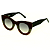 Óculos de Sol Gustavo Eyewear G48 4 nas cores marrom, cinza e vermelho, hastes pretas e lentes cinza degrade. Outono Inverno - Imagem 3