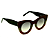 Óculos de Sol Gustavo Eyewear G48 4 nas cores marrom, cinza e vermelho, hastes pretas e lentes cinza degrade. Outono Inverno - Imagem 2