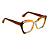 Óculos de Grau Gustavo Eyewear G111 2 nas cores marrom, prata e âmbar, com as hastes marrom. - Imagem 2