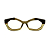 Óculos de Grau Gustavo Eyewear G53 5 em tons de cinza e marrom, com as hastes marrom. - Imagem 1