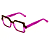 Óculos de Grau G127 2 nas cores violeta e bordô, hastes violeta. - Imagem 3