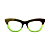 Óculos de Grau Gustavo Eyewear G69 1 em tons de marrom e verde, com as hastes marrom. - Imagem 1