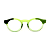 Óculos de Grau Gustavo Eyewear G29 4 em tons de verde e hastes marrom. - Imagem 1