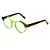 Óculos de Grau Gustavo Eyewear G29 4 em tons de verde e hastes marrom. - Imagem 3