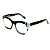 Óculos de Grau Gustavo Eyewear G69 8 nas cores preta, prata e azul. Hastes azuis. - Imagem 3