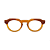 Óculos de Grau Gustavo Eyewear G66 9 Doce de Leite e âmbar, hastes pretas. Doce de Leite. Modelo unisex. - Imagem 1