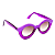 Óculos de Sol Gustavo Eyewear G10 1 na cor violeta e lentes cinza. - Imagem 2