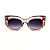 Óculos de Sol Gustavo Eyewear G13 7 em Fumê, prata e dourado, hastes fumê e lentes cinza. Art Deco - Imagem 1