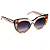 Óculos de Sol Gustavo Eyewear G13 7 em Fumê, prata e dourado, hastes fumê e lentes cinza. Art Deco - Imagem 2