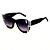 Óculos de Sol Gustavo Eyewear G48 8 em perto, azul, verde e prata, hastes pretas e lentes cinza. Art Deco - Imagem 3
