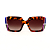 Óculos de Sol Gustavo Eyewear G59 5 em Animal Print, azul, violeta, vermelho e verde, hastes azuis e lentes cinza. Art Deco - Imagem 1
