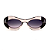 Óculos de sol Gustavo Eyewear G89 3 em fumê, prata e preto, hastes pretas e lentes cinza. Art Deco - Imagem 1