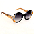 Óculos de Sol Gustavo Eyewear G61 5 em preto, prata e dourado, hastes douradas e lentes cinza. Art Deco - Imagem 2