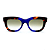 Óculos de Sol Gustavo Eyewear G57 1 em Animal Print e azul, hastes Animal Print e lentes cinza. Clássico - Imagem 1
