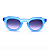Óculos de Sol Gustavo Eyewear G66 2 azul com hastes pretas e lentes cinza degrade. Modelo unisex - Imagem 1