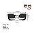 Óculos de Sol Gustavo Eyewear G01 3 em vermelho, laranja e preto. Hastes pretas e lentes cinza degrade. Novidades - Imagem 4
