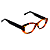 Óculos de Grau Gustavo Eyewear G50 3 Animal Print com hastes pretas. Clássico - Imagem 2