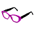 Óculos de Grau Gustavo Eyewear G50 4 em lilás e hastes pretas. - Imagem 3