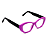 Óculos de Grau Gustavo Eyewear G50 4 em lilás e hastes pretas. - Imagem 2