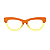 Óculos de Grau Gustavo Eyewear G73 1 Laranja e amarelo. Hastes laranja. - Imagem 1